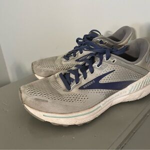 Brooks Gray and Navy Athletic Sneakers